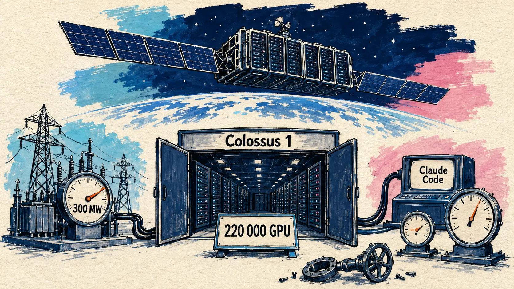 Anthropic+xAI partenariat compute Colossus 1, Claude M365 GA, GPT-Realtime-2 voix raisonnement