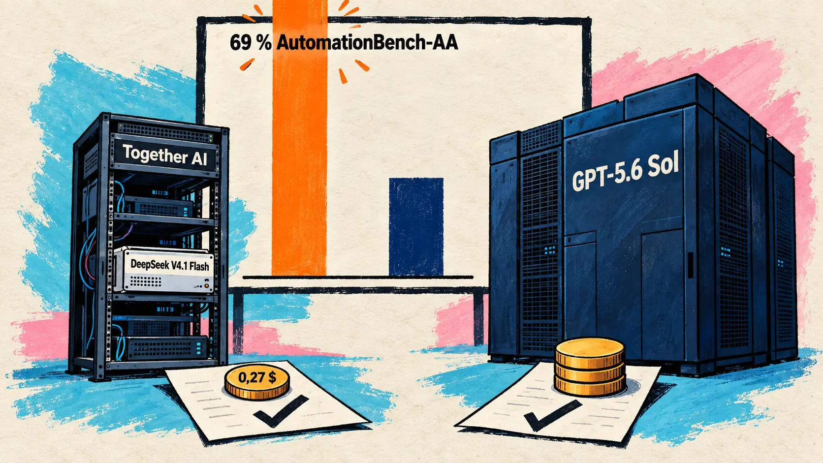 Together AI sert DeepSeek V4.1 Flash et le dit trois fois moins cher par tâche que GPT-5.6 Sol, Perplexity ouvre son Agent API aux connecteurs personnalisés