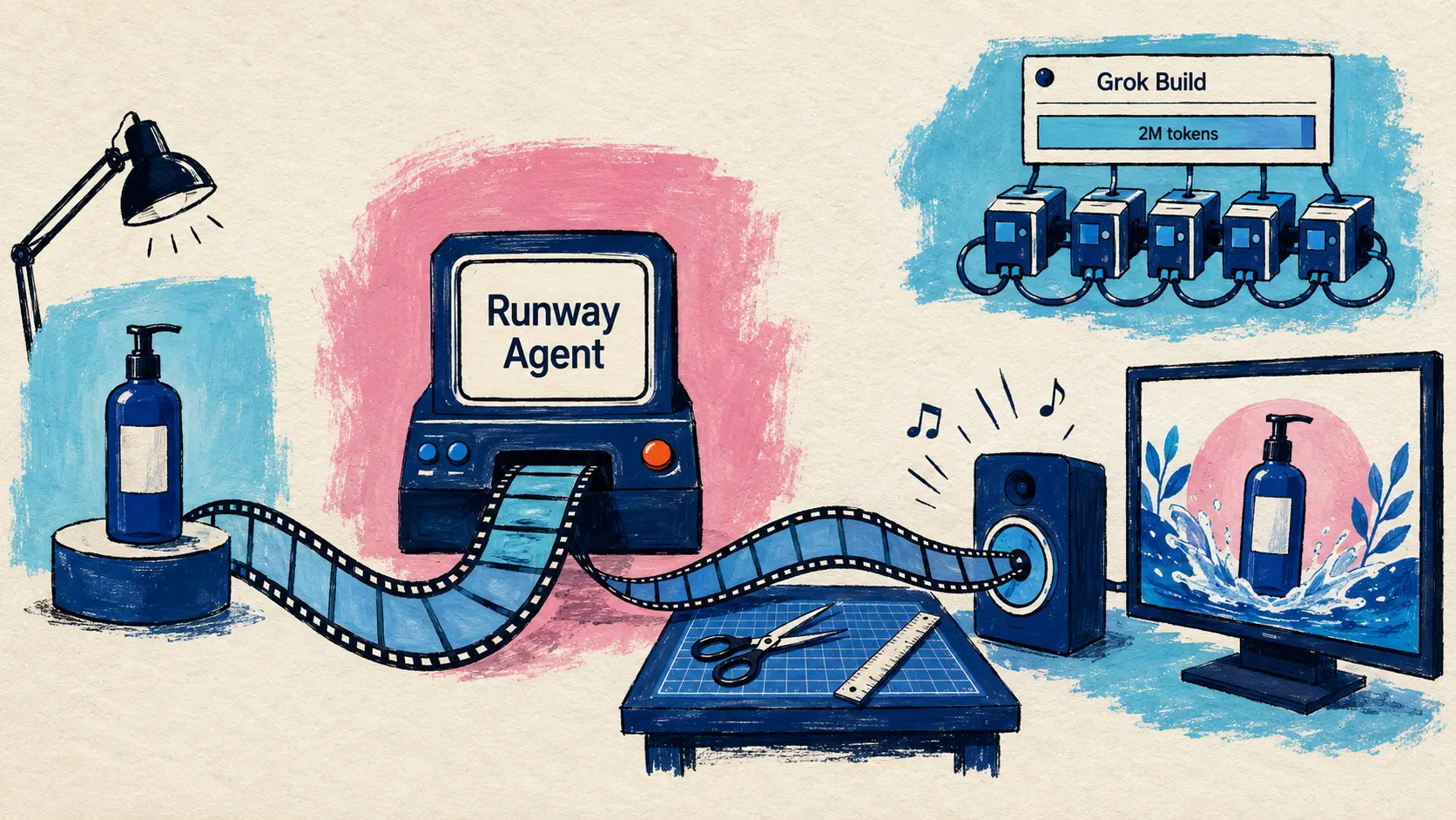 Runway Agent, Grok Build CLI, ChatGPT finanza personale, Copilot App Desktop e scenari 2028 della competizione IA