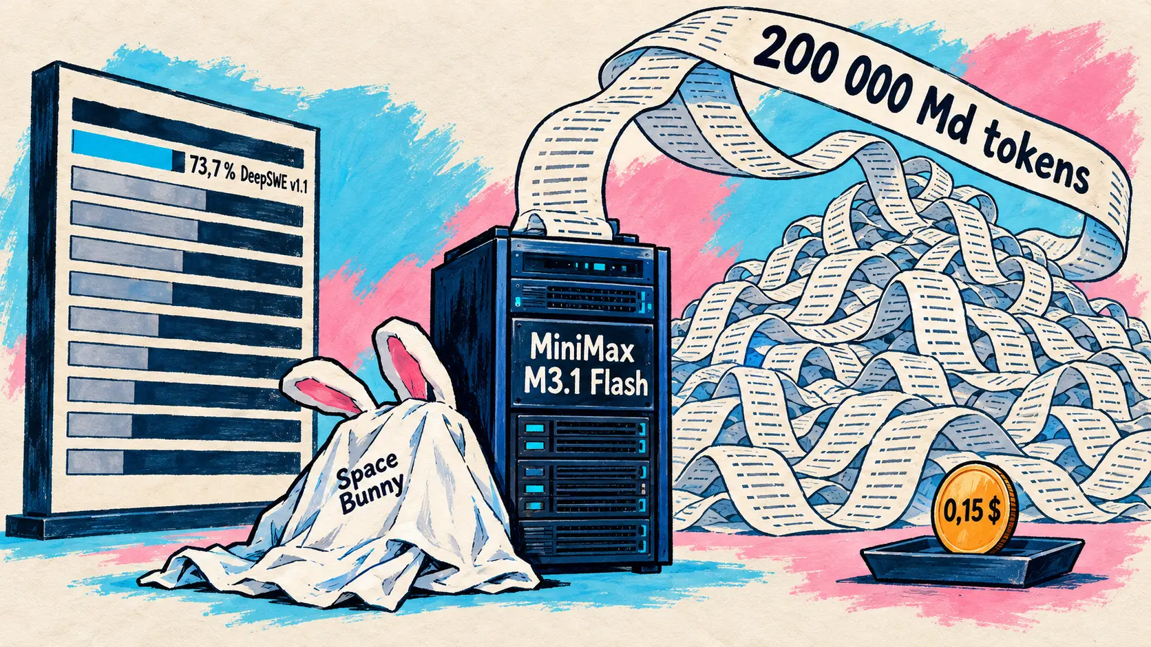MiniMax lance M3.1 Flash, dont Space Bunny était une préversion, FLUX 3 Max génère 10 secondes de vidéo en 12 secondes, OpenAI retirera GPT-4o et GPT-4.1 de son API le 14 janvier