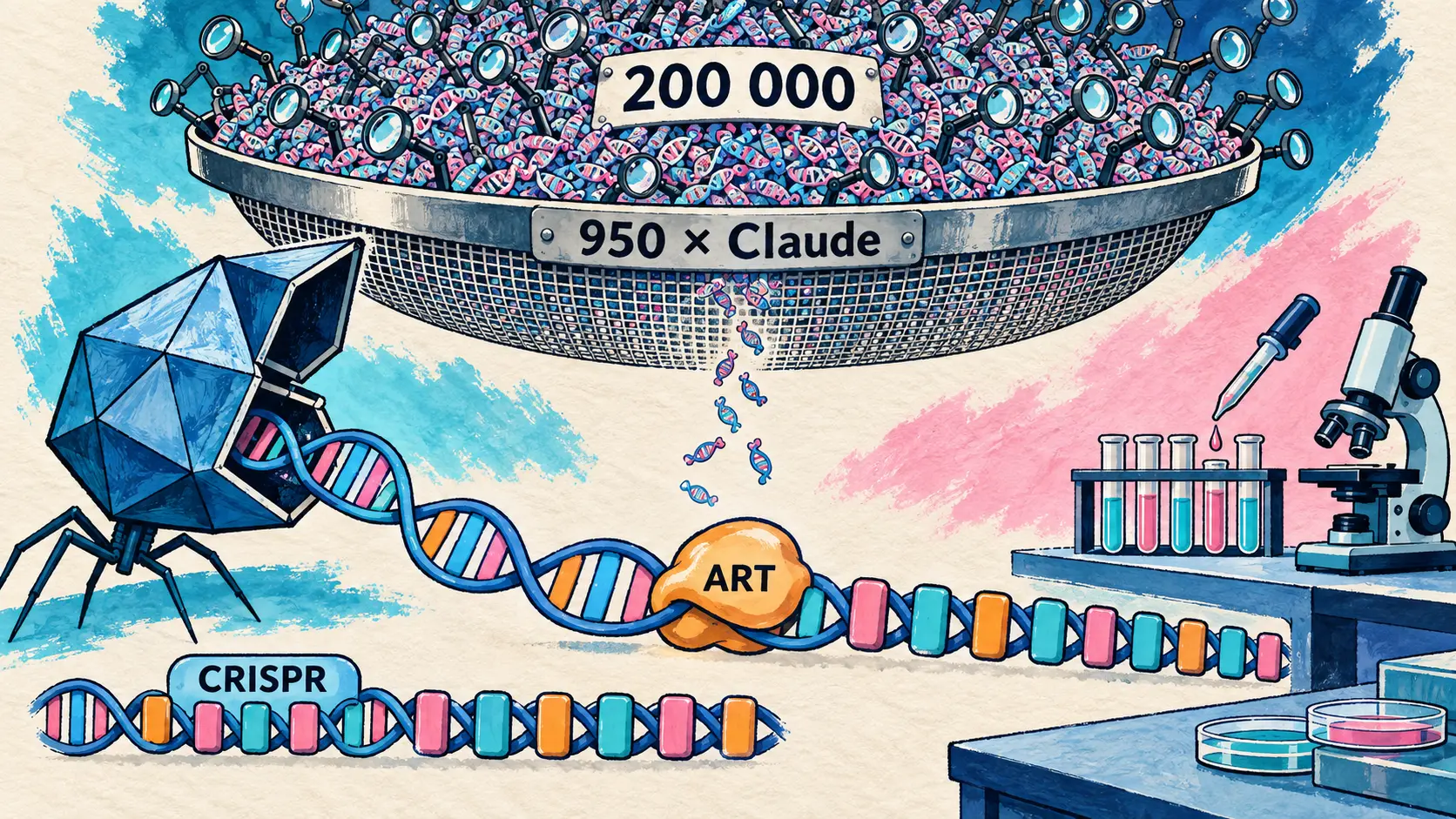 Claude entdeckt ein Enzymsystem mit CRISPR-ähnlichen Wiederholungen, Google stellt Gemini 3.8 Flash TTS vor, Black Forest Labs veröffentlicht FLUX 3 Action