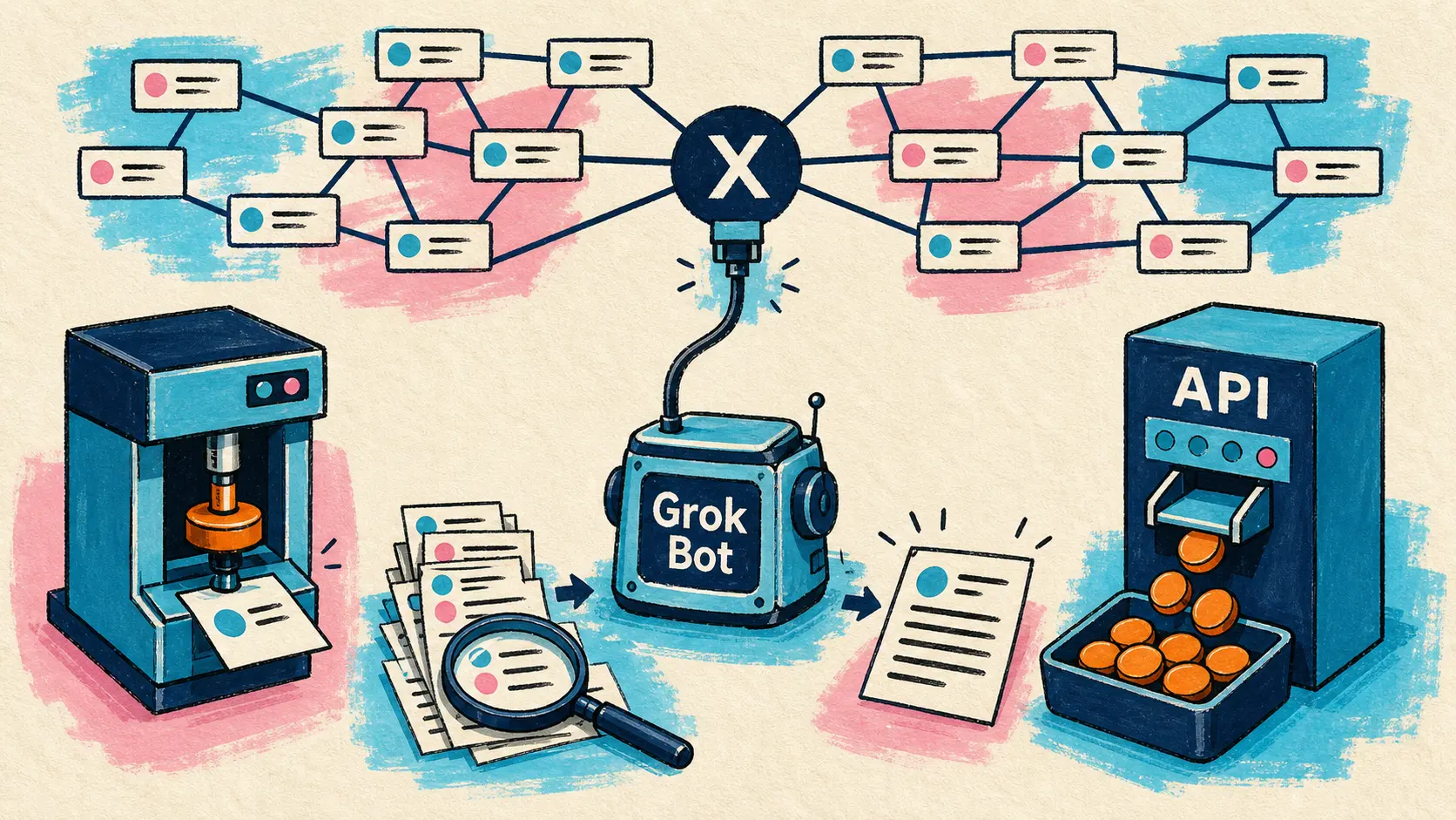 Grok Bot se connecte à X, GitHub annonce cinq nouveautés pour Issues, un modèle post-transformer entraîné sur un MacBook lit 10 millions de tokens